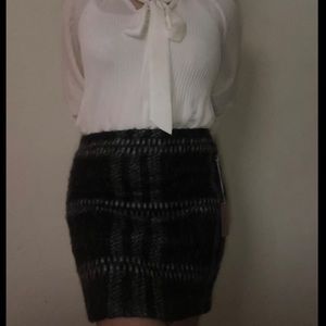 Forever 21 black plaid skirt